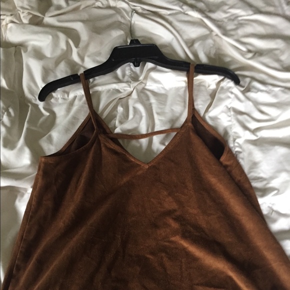 Express Faux Suede Tank Top (S) - Picture 3 of 3